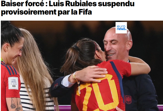 Luis Rubiales suspendu